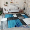 Thảm Bali 5d mẫu tứ giác xanh đậm 1m6*2m3 và 2m*3m