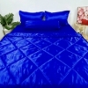 BỘ CHĂN GA PHI LỤA  CAO CẤP xanh coban
