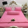 BỘ CHĂN GA THUN HÀN QUỐC CAO CẤP HỒNG PHẤN