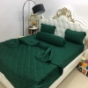 BỘ CHĂN GA THUN HÀN QUỐC CAO CẤP XANH RÊU