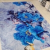 Thảm bali mẫu hoa xanh 1m6*2m3 
