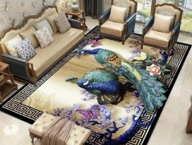 Thảm bali mẫu đôi công 1m6*2m3 
