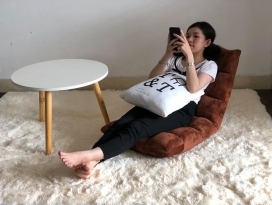 GHẾ TỰA TATAMI MÀU NÂU