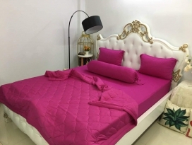 BỘ CHĂN GA THUN HÀN QUỐC CAO CẤP HOA 10 GIỜ