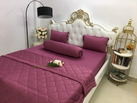 BỘ CHĂN GA THUN HÀN QUỐC CAO CẤP RUỐT ĐẬM