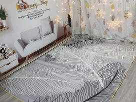 THẢM BALI MẪU XÁM LÔNG CHIM