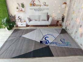 THẢM BALI TAM GIÁC XÁM ĐEN