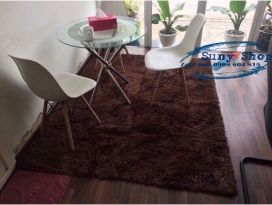 Thảm lót sàn cao cấp màu nâu socola