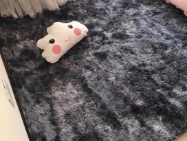 thảm lông loang  MÀU xám đen
