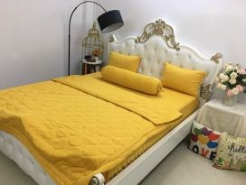 BỘ CHĂN GA THUN HÀN QUỐC CAO CẤP VÀNG
